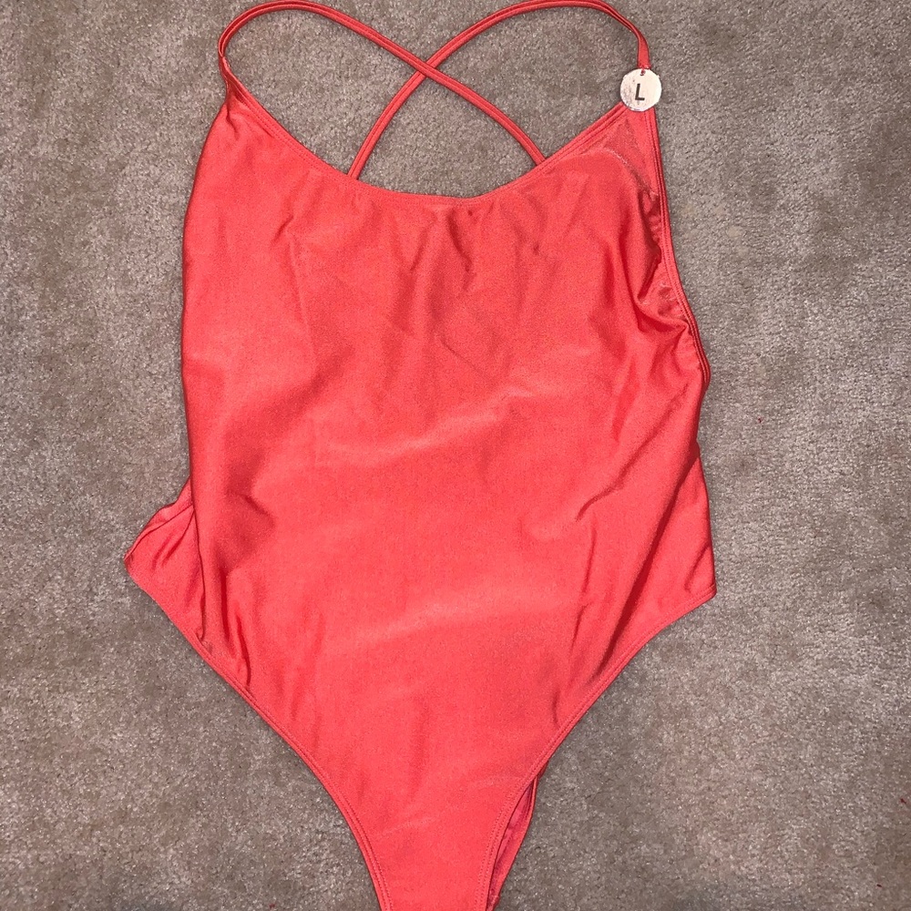 Forever 21 Coral One Piece Bathing Suit